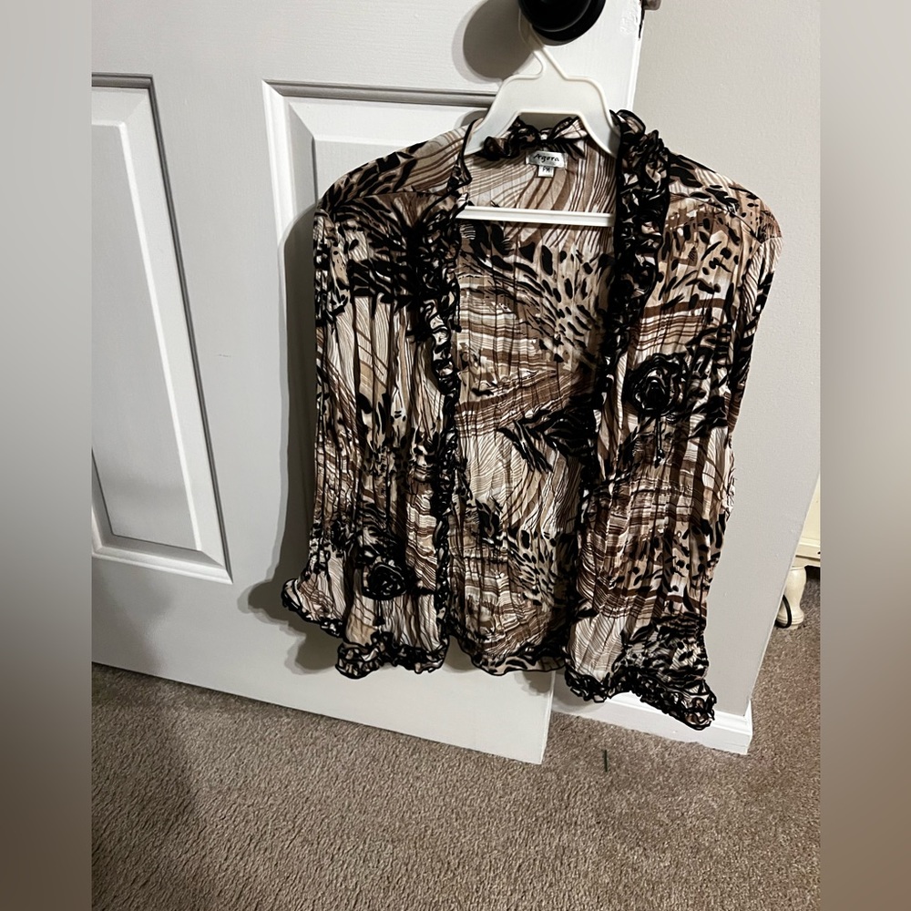 Animal print cardigan